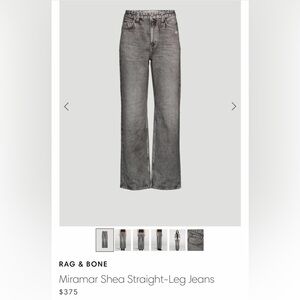 MIRAMAR SHEA - RAVEN high rise ankle relaxed straight